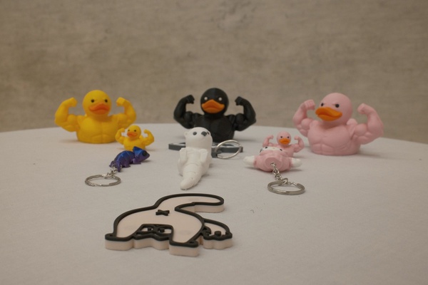 Duck, bird, sheep and bear
