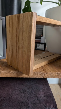 Raw oak frame – the starting point