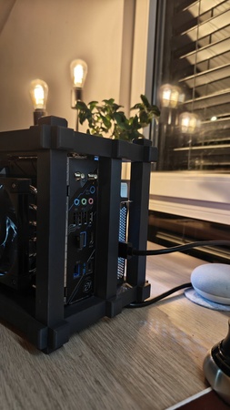Rear with I/O in evening light