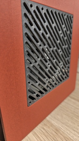 Detail: das gedruckte Wellengitter