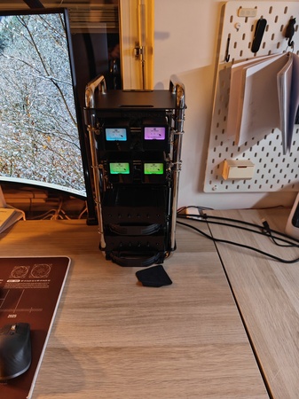 Der Tower in voller Höhe – Streacom DA6XL in Chrom