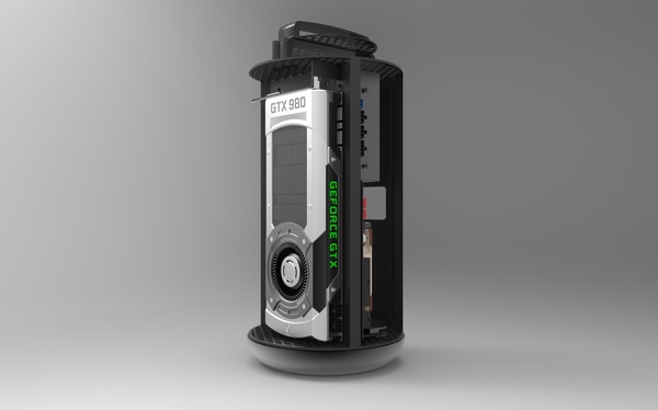 Render: Grafikkarte hinter dem Schlitz